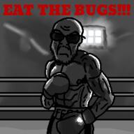 boxing boxing_glove boxing_ring buff glasses hollow_cheeks light lighting mouth shorts stubble text variant:feraljak wrinkles // 256x256 // 37.7KB