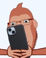 glasses meta:tagme monkey phone stubble variant:cobson // 721x906 // 144.5KB