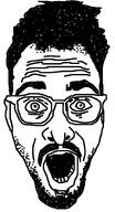beard chess eyebrows glasses gothamchess hair levy_rozman lips open_mouth soyjak thick_eyebrows traced variant:levy // 496x914 // 16.0KB