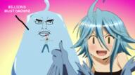 2soyjaks anime bloodshot_eyes chud drowning monster_musume papi papi_(monster_musume) pixelated soyjak suu suu_(monster_musume) thumbs_up tranny variant:bernd variant:chudjak // 669x373 // 336.5KB
