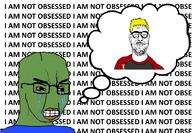 2soyjaks angry clothes crying frog glasses green_skin i_am_not_obsessed nate no_nose pepe smile stubble thought_bubble variant:chudjak variant:microplasticsjak yellow_hair // 935x647 // 208.9KB