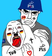 arm choke_hold christian_cross closed_mouth germany helmet hitler_mustache krautnigger law_and_justice_(poland) open_mouth pan_slavism poland slavgod tgd variant:bernd variant:chudjak // 1012x1080 // 639.7KB