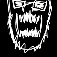 glasses oekaki open_mouth soyjak stubble variant:unknown // 500x500 // 24.5KB