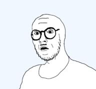 bald clothes glasses open_mouth shocked soyjak stubble surprised template variant:paujak // 2087x1934 // 68.0KB