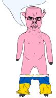 flag glasses hair hohol mustache naked nazism nsfw penis pig pink_skin small_penis soyjak speech_bubble speech_bubble_empty swastika ukraine underpants widows_peak // 1092x1911 // 61.7KB