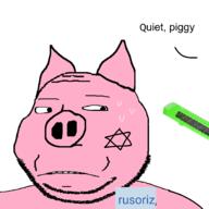 animal ear hohol knife paper_knife pig pigger rusoriz_(namefag) scared snout soybooru star_of_david subvariant:massjak sweating ukraine variant:gapejak // 2000x2000 // 729.5KB
