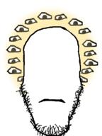 biblically_accurate_angel christianity closed_mouth glowing hair halo multiple_eyes no_eyes soyjak stubble subvariant:neutralplier variant:markiplier_soyjak // 600x800 // 31.7KB