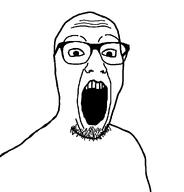 bald glasses meta:tagme open_mouth soyboy soyjak stubble variant:gimper white_background white_skin wrinkles // 947x990 // 16.6KB bald glasses meta:tagme open_mouth soyboy soyjak stubble variant:gimper white_background white_skin wrinkles // 947x990 // 16.6KB