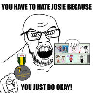 angry fishtank_live glasses hand holding_object josie_(fishtank) letty_(fishtank) million_dollar_extreme pointing pointing_at_viewer soyjak stubble variant:feraljak wrinkles // 1000x1000 // 270.3KB