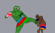 amphibian arm azerbaijan bbc bloodshot_eyes boxing brown_skin crying flag flag:armenia flag:azerbaijan frog glasses i_love leg lgbt nas:pepe open_mouth pepe_the_frog queen_of_spades shorts soyjak stubble subnas:apu tattoo variant:soyak // 10000x5977 // 2.6MB