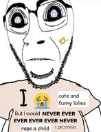 anime clothes cunny distorted emoticon gawr_gura hololive i_would_never loli monogatari_(series) oshino_shinobu pedophile subvariant:hornyson subvariant:hydrocephason variant:cobson vtuber 😭 // 326x427 // 103.7KB