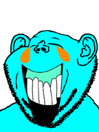 cyan_skin ear geg kek laughing stubble tear teeth variant:impish_soyak_ears // 598x800 // 16.8KB