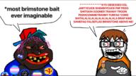 angry artist:toonsoy award badge bloodshot_eyes blue_eyes communism dan fallenchungus friday_night_funkin' furfag furry jakparty_soy jartycuck map_(pedophile) pedophile shitskin soybooru style_emulation text tranny variant:meximutt variant:unknown // 1170x661 // 404.3KB