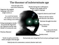 avengers black_skin blacked coomer cuck distorted doomer green_eyes israel oomer open_mouth soyjak stubble text thougher united_states variant:soyak weed wordswordswords // 680x525 // 207.9KB