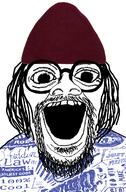 beanie beard clothes glasses hat sam_hyde soyjak subvariant:jerome variant:alicia variant:its_out_get_in_here // 850x1300 // 564.2KB