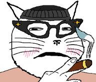 animal beanie blush cat cat_ear cigar clothes ear frown glasses holding_object meta:op_didn't_took_a_selfie_of_xerself pooner smoke smoking subvariant:impish_meowjak subvariant:massjak subvariant:massmeowjak subvariant:wholesome_soyjak transparent_background variant:gapejak variant:soytan // 600x515 // 10.4KB
