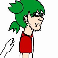 4chan animated anime hair music redraw soyjak v_(4chan) variant:markiplier_soyjak video video_game yotsoyba // 512x512, 5s // 522.5KB