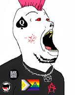 anarchist antifa black_lives_matter boylover boylover_symbol communism faggot fist fisting flag:lgbt_pride_flag inverted_pentagram map nigger_lover open_mouth pantifa pedophile pink_hair punk queen_of_spades red_eyes satanist tageme variant:unknown yellow_teeth // 968x1216 // 360.2KB