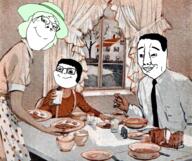 1950 1950s baby breakfast chud crystal_cafe family food subvariant:chud_junior subvariant:gapejak_female variant:chudjak variant:gapejak // 1009x848 // 1.8MB