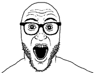 beard glasses mouth pupils soyjak variant:unknown white_background white_pupils // 379x292 // 13.1KB