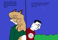 animal averi chud closed_mouth comic crying eyebrows fox furry glasses hmofa meta:tagme sad tail text variant:chudjak white_skin // 732x502 // 54.0KB