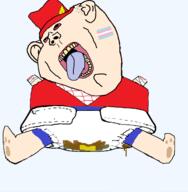 amputee baby bambom bandana barefoot clothes dave_and_bambi diaper ear fecal_matter grooming hat in_pain pedophilia subvariant:kranos subvariant:pissbaby tongue_out tranny transgender_flag variant:impish_soyak_ears // 1244x1273 // 234.4KB