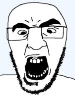 angry glasses open_mouth stubble teeth teeth_showing template variant:godjak // 200x255 // 7.0KB