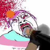 ak-47 animated arm blood bloodshot_eyes counter_strike crying dead full_body glasses gun hair hand hanging i_love leg mustache open_mouth pedophile purple_hair rope shot smile soyjak stubble suicide tongue tranny variant:bernd // 370x370, 1.7s // 723.9KB