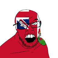 angry bermuda country flag glasses jacksepticeye looking_at_you mustache open_mouth soyjak stubble teeth variant:feraljak youtube // 1500x1500 // 44.0KB