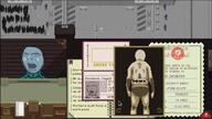 arstotzka blue_skin glasses knife open_mouth papers_please passport soyjak stubble text variant:cobson video_game // 1714x960 // 912.8KB