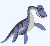 animal flipper full_body glasses neck plesiosaur plesiosaurus prehistoric reptile series:animaljaks series:dinosaurjaks sharp_teeth soyjak stubble tail variant:smugjak // 1300x1200 // 33.2KB