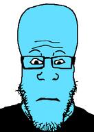 big_head blue_skin closed_mouth glasses megamind variant:markiplier_soyjak // 500x700 // 18.4KB