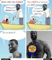 angry award comic crying gigachad meta:gigachaded pizzacakecomic stonetoss stretched_mouth subvariant:waow variant:soyak // 720x821 // 543.2KB