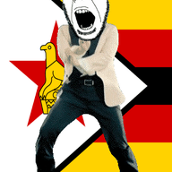 angry animated bird country dance flag full_body gangnam_style glasses irl open_mouth soyjak star stubble variant:cobson zimbabwe // 300x460 // 504.0KB