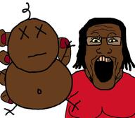 arm baby black_skin clothes dead female glasses hand holding_object long_hair nigger open_mouth soyjak subvariant:female_markiplier subvariant:phoneplier subvariant:phoneplier_vertical variant:markiplier_soyjak yellow_sclera // 1024x893 // 106.9KB