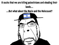 but_what_about closed_mouth flag glasses hair israel kike smile soyjak stubble variant:cobson whataboutism // 1054x808 // 127.9KB