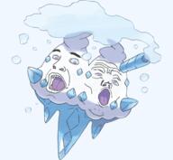 2soyjaks blue_sclera forehead_lines forehead_wrinkles ice ice_cream monster nintendo open_mouth pokemon purple_eyes snow soyjak translucent translucent_background transparent transparent_background unova vanilluxe variant:fatjak variant:tony_soprano_soyjak video_game // 650x600 // 215.9KB