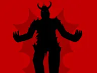 arms_extended cape claws cloak crown demon_horns eyes front_facing horn meta:op_saved_the_image_in_jpeg_award nigger niggerjak realistic red_background scary shadow shadowjak sharp_fingers singularity spiked_body the_nigger vantablack vantablack_skin variant:gapejak // 1832x1385 // 121.0KB
