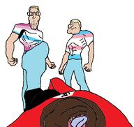aryan blonde_hair_ blue_tongue brimmiest_comments_section☣️☣️☣️_do_not_enter☣️☣️☣️ coon eyes_like_the_o-o-cean fat femboy femboys femboys_vvon flag:femboy_pride_flag flag:nazi_germany flag:transgender_pride_flag ftm ftm_tranny glasses jigaboo ms_paint nazis_are_pedophiles nazis_lost nazism nigger nordic_chad obese subvariant:euroaryan subvariant:mexiaryan swastika trannies_vvon tranny trans_boy trans_male trans_man troon variant:markiplier_soyjak variant:meximutt yellow_teeth // 1680x1592 // 178.5KB