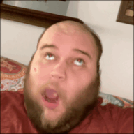 2019 3dgifmaker animated beard closed_mouth clothes ext=gif fat fat_duel glasses irl open_mouth red_tshirt schizo soyboy subvariant:fatjak_irl tshirt variant:fatjak // 250x250 // 227.3KB