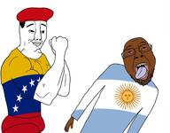argentina beret chud flag:argentina flag:venezuela variant:chudjak veneco venezuela // 1386x1080 // 383.2KB