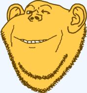 ear emoticon glasses series:soymoji soyjak stubble variant:impish_soyak_ears wink winking yellow yellow_skin // 571x615 // 24.9KB