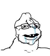 brainlet cum dick dickhead drool glasses laughing meta:tagme penis retard small_penis smile stubble variant:soyak // 1137x1280 // 19.0KB