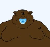 alien_nigger_baby baby brown_skin caca no_glasses one_eye pacifier subvariant:branigger variant:brandon variant:meximutt // 1674x1582 // 130.1KB