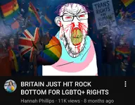 angry beard blood bloodshot_eyes clenched_teeth cracked_teeth ear flag:lgbt_pride_flag flag:transgender_pride_flag flag:united_kingdom glasses hannah_phillips nosebleed protest rubble storm subvariant:feralrage tranny united_kingdom variant:feraljak yellow_teeth youtube_thumbnail // 1079x840 // 749.0KB