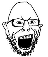 angry ear open_mouth soyjak stubble variant:nojak // 443x523 // 23.3KB