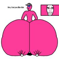ass chud clothes doll_(user) glasses hat pink_skin traced variant:chudjak variant:feraljak ziggercoal // 960x964 // 127.7KB