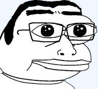 amphibian frog glasses hair looking_at_you nas:pepe pepe_the_frog subvariant:kohler variant:chudjak white_skin // 507x461 // 8.6KB