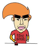 big_eyebrows big_lips billions_must button closed_mouth ear ginger_hair ls_mark orange_hair red_shirt subvariant:pol_face variant:chudjak white_skin // 735x880 // 56.5KB