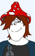 blue_shirt clothes emo_hair female francine frank girl hat mushroom shroom soyjak_forum subvariant:terryjak // 870x1386 // 73.4KB